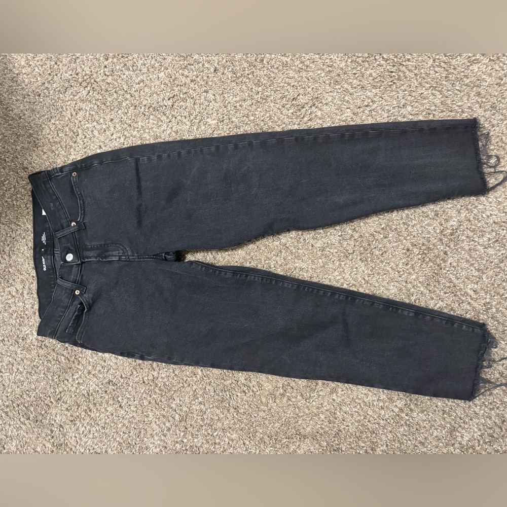 Old Navy Black Straight Jeans